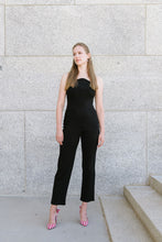 Load image into Gallery viewer, black strapless jumpsuit